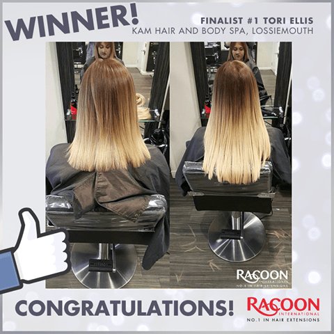 KAM’S Tori Wins Racoon Hair Extensions Facebook Competition