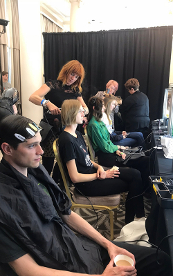 KAM HAIR AND BODY SPA STYLE HAIR FOR JOHNSTON’S OF ELGIN AT LONDON FASHION WEEK