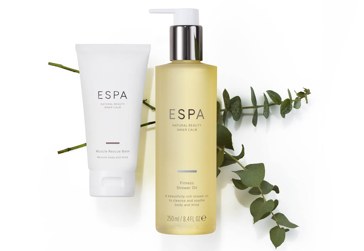NEW – ESPA shower oil & muscle rescue balm