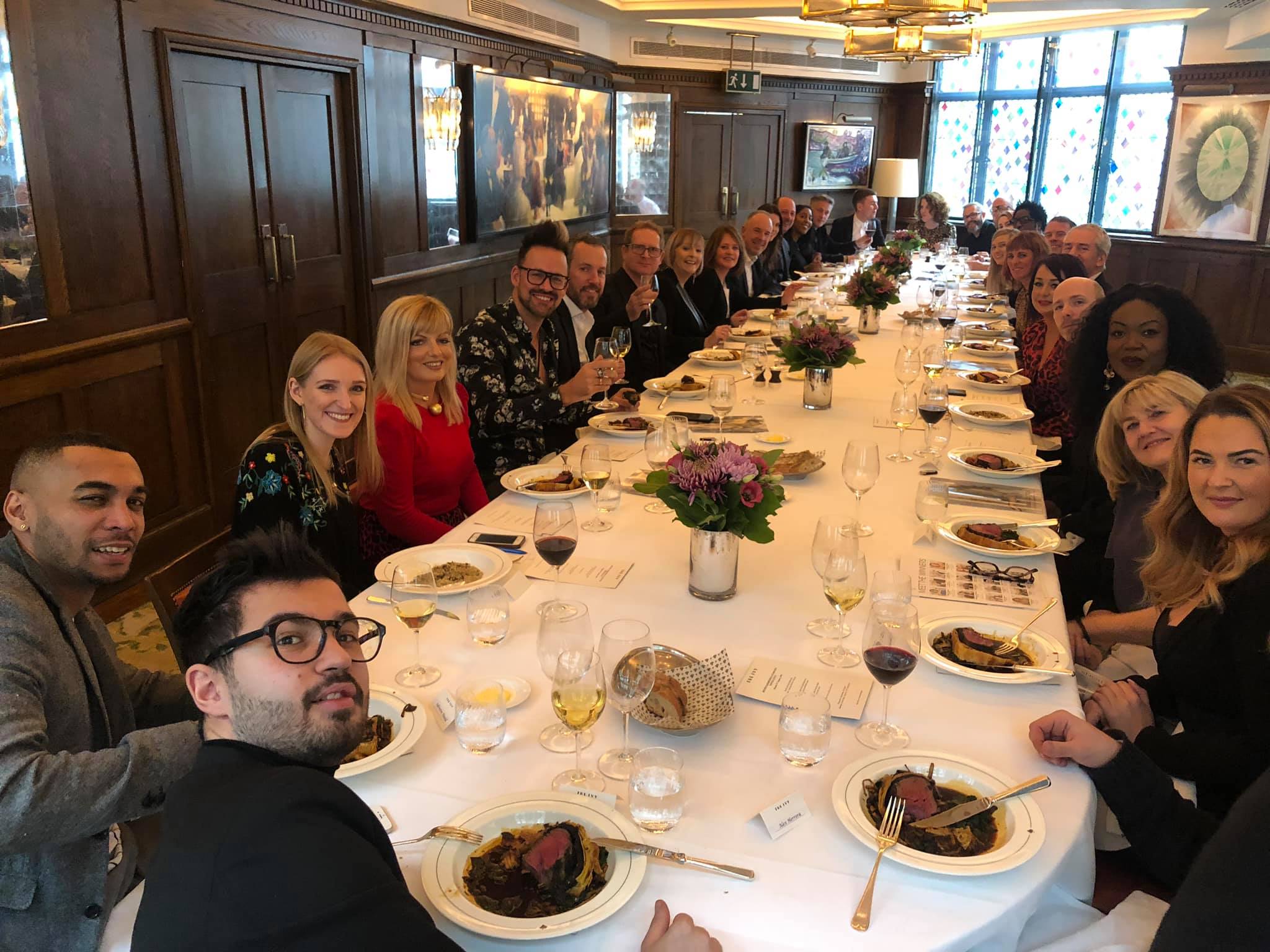 KAREN THOMSON OF KAM HAIR AND BODY SPA ATTENDS BRITISH HAIRDRESSING AWARDS WINNERS LUNCH