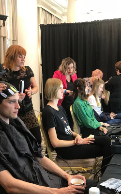 KAM HAIR AND BODY SPA STYLE HAIR FOR JOHNSTON’S OF ELGIN AT LONDON FASHION WEEK
