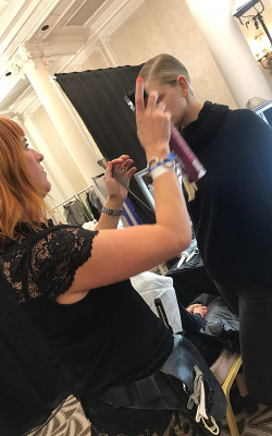 KAM HAIR AND BODY SPA STYLE HAIR FOR JOHNSTON’S OF ELGIN AT LONDON FASHION WEEK