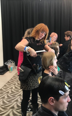 KAM HAIR AND BODY SPA STYLE HAIR FOR JOHNSTON’S OF ELGIN AT LONDON FASHION WEEK