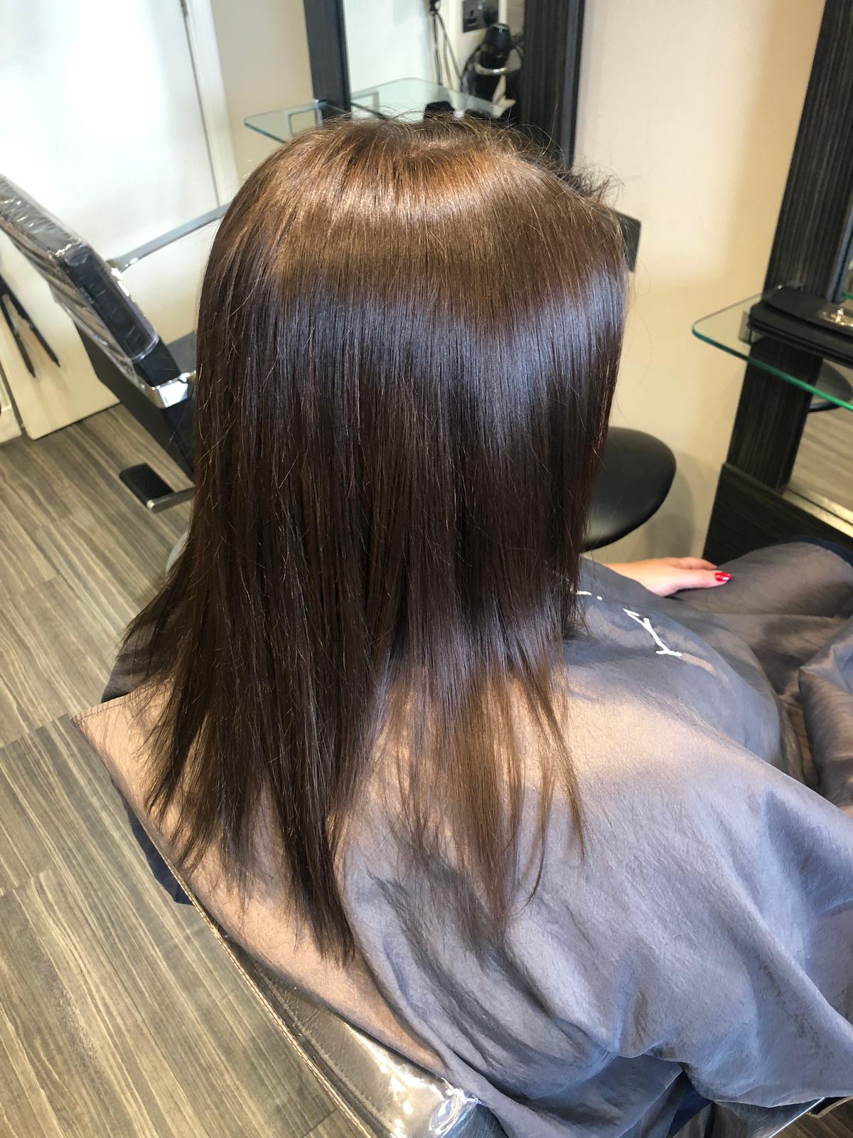 brunette-hair-extensions-at-kam-hair-salon-in-Moray