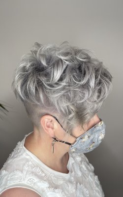 grey hair toning at kam hair and beauty salon in lossiemouth, elgin