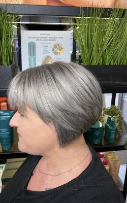 Transitional Grey Hair Chanes at KAM Hair & Beauty Salon Lossiemouth, Elgin