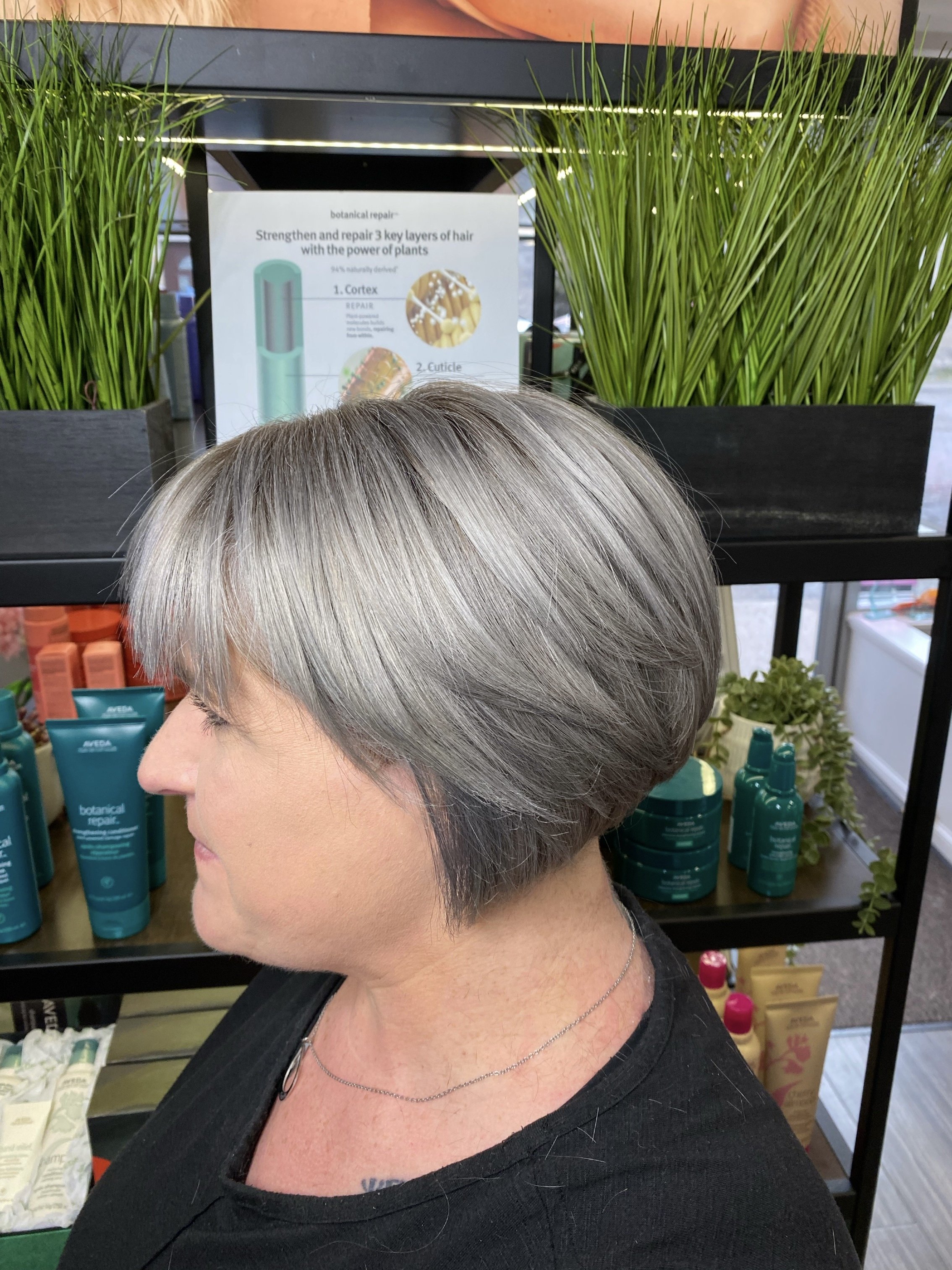 Transitional Grey Hair Chanes at KAM Hair & Beauty Salon Lossiemouth, Elgin